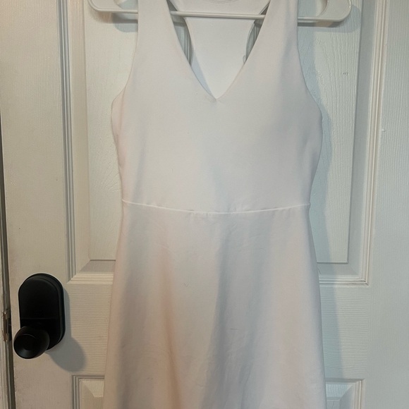 Fabletics On-The-Go Built-In Bra Dress - White - Size Small - Picture 2 of 7